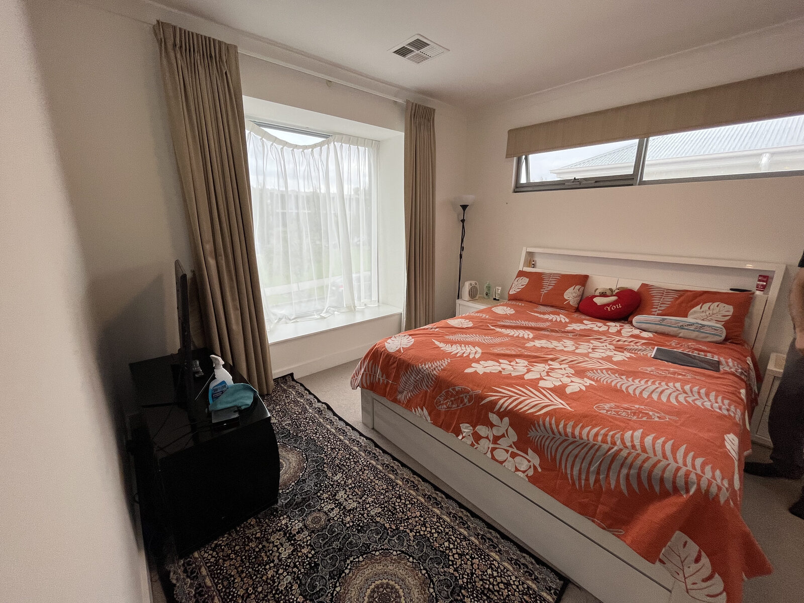 Adelaide Airbnb bedroom before Host Solutions styling and photography