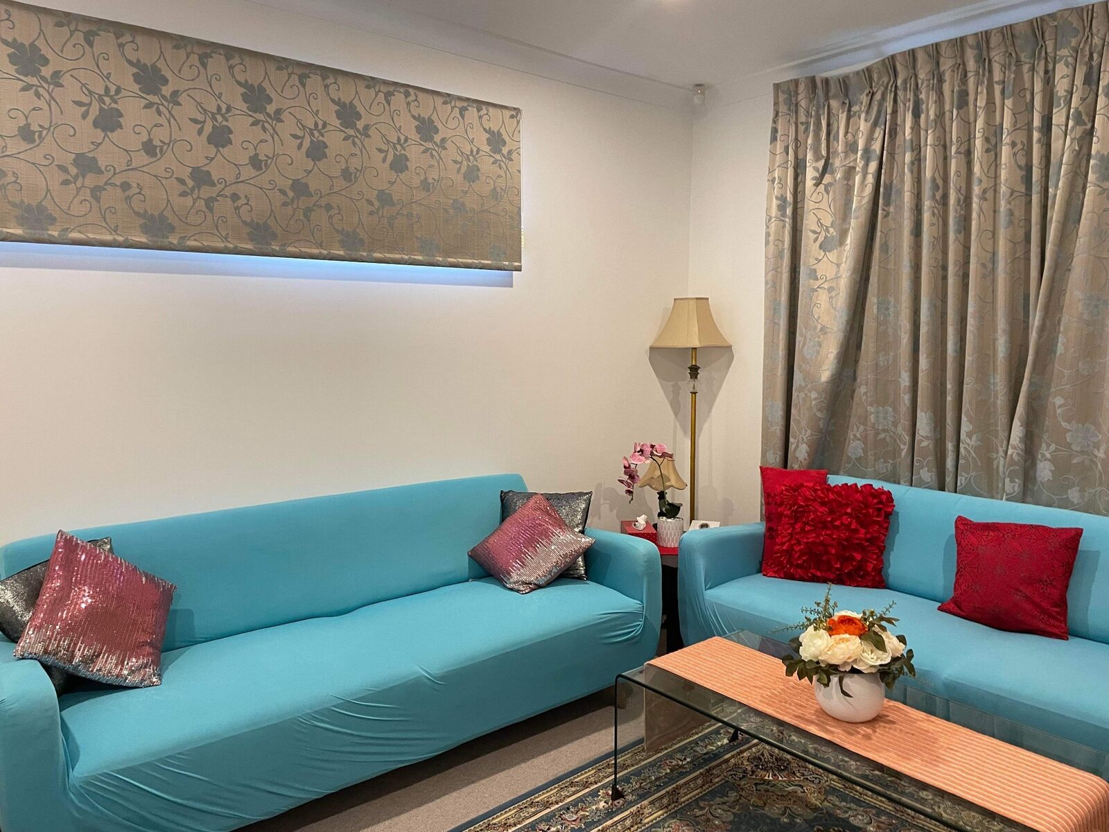 Adelaide Airbnb living room before Host Solutions styling and photography